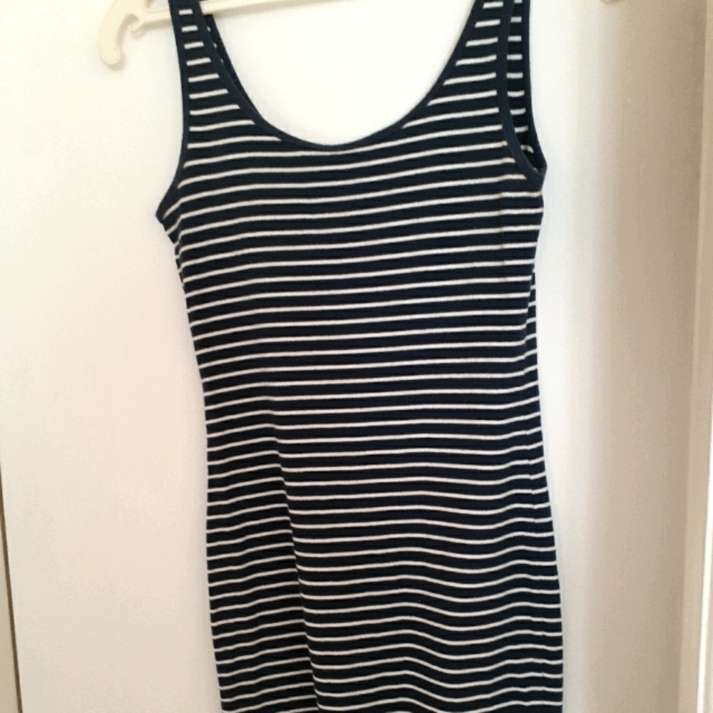 NWOT Divided Blue Striped Mini Dress